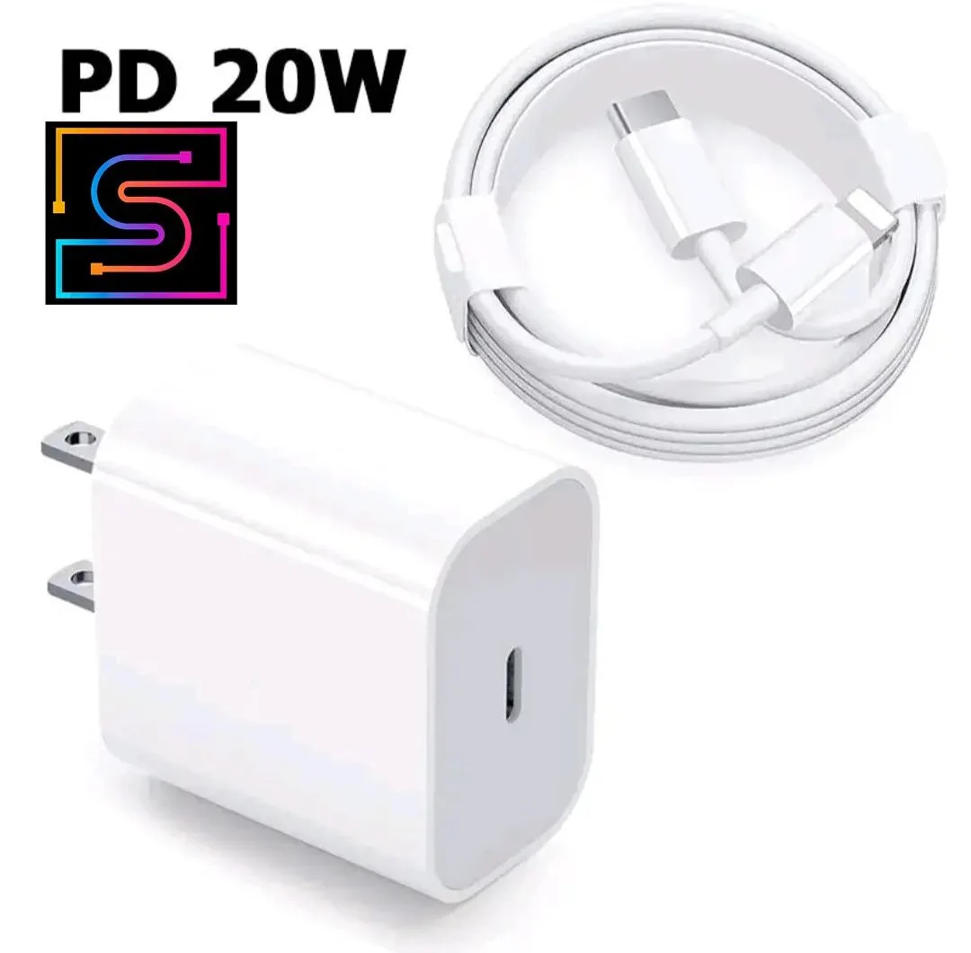 iPhone/iPad Charger Fast Charger Bundle - Type-C to Lightening Cable (1M) + Type C Adapter