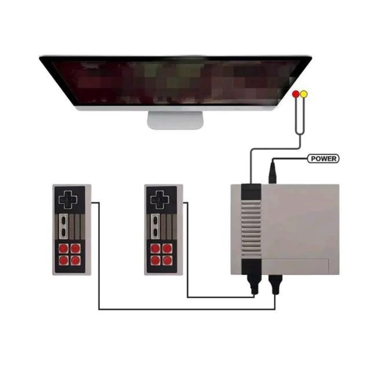 620 Games and 2 Classic Controllers,AV Output Plug and Play Video Games, Retro Game Console,Classic Video Game System - Image 4