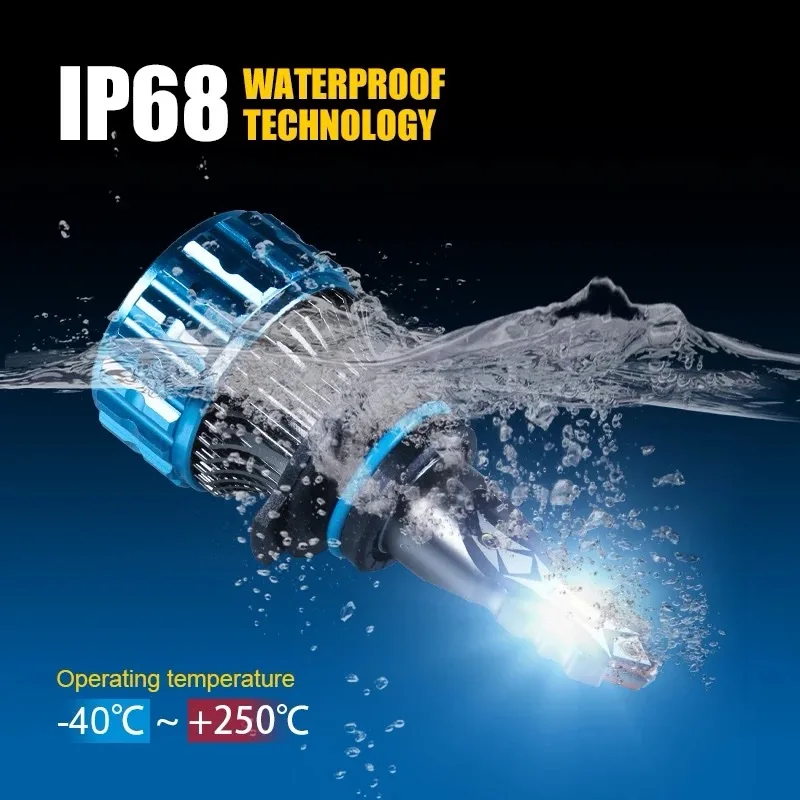 K30 60W 10000LM LED Headlights | H7 H4 H3 H13 H11 6000K | High Power - Image 6