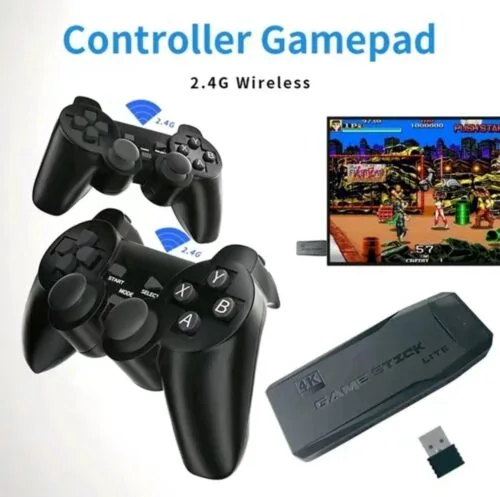 Retro Classic Game Console Wireless HDMI Output System, Built in 15,000+ Classic Handheld Video Games 2.4G Wireless Controllers, 9 Emulator Console - Image 6