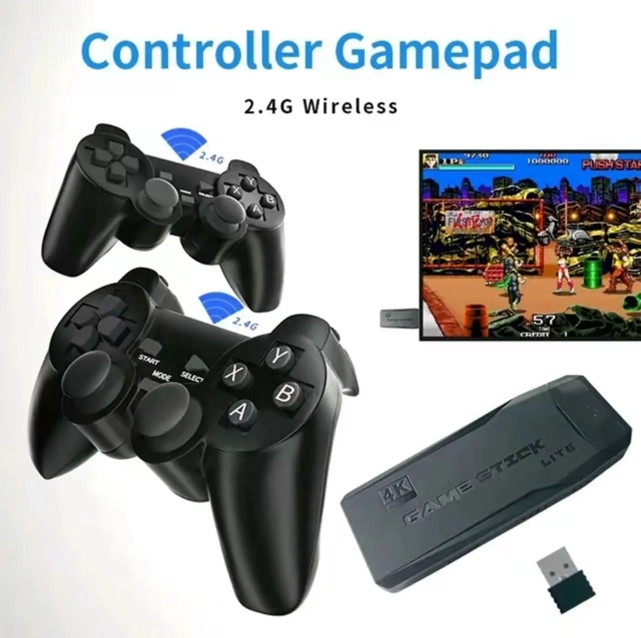 Retro Classic Game Console Wireless HDMI Output System, Built in 15,000+ Classic Handheld Video Games 2.4G Wireless Controllers, 9 Emulator Console - Image 6