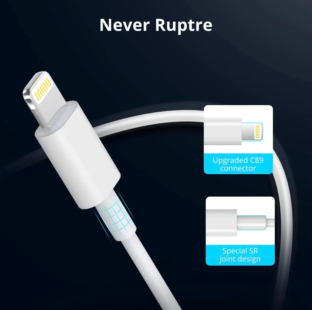 Type-C To Lightning Cable Charging, 20W PD, Compatible With iPhone - Image 7