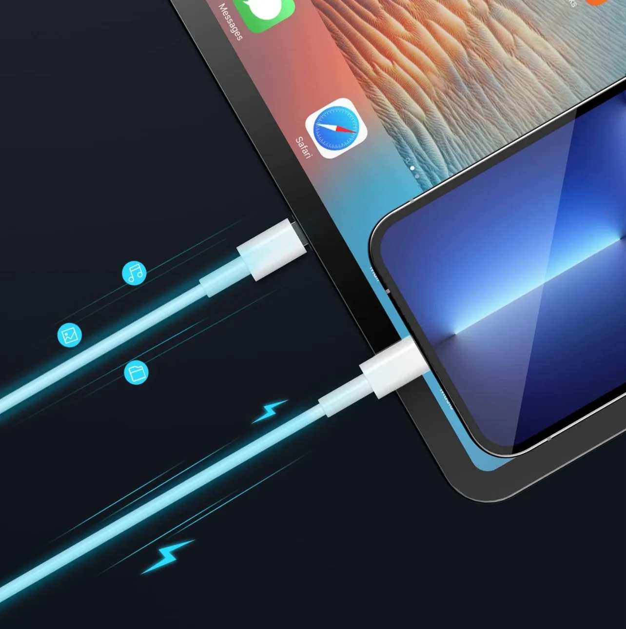 Type-C To Lightning Cable Charging, 20W PD, Compatible With iPhone - Image 6