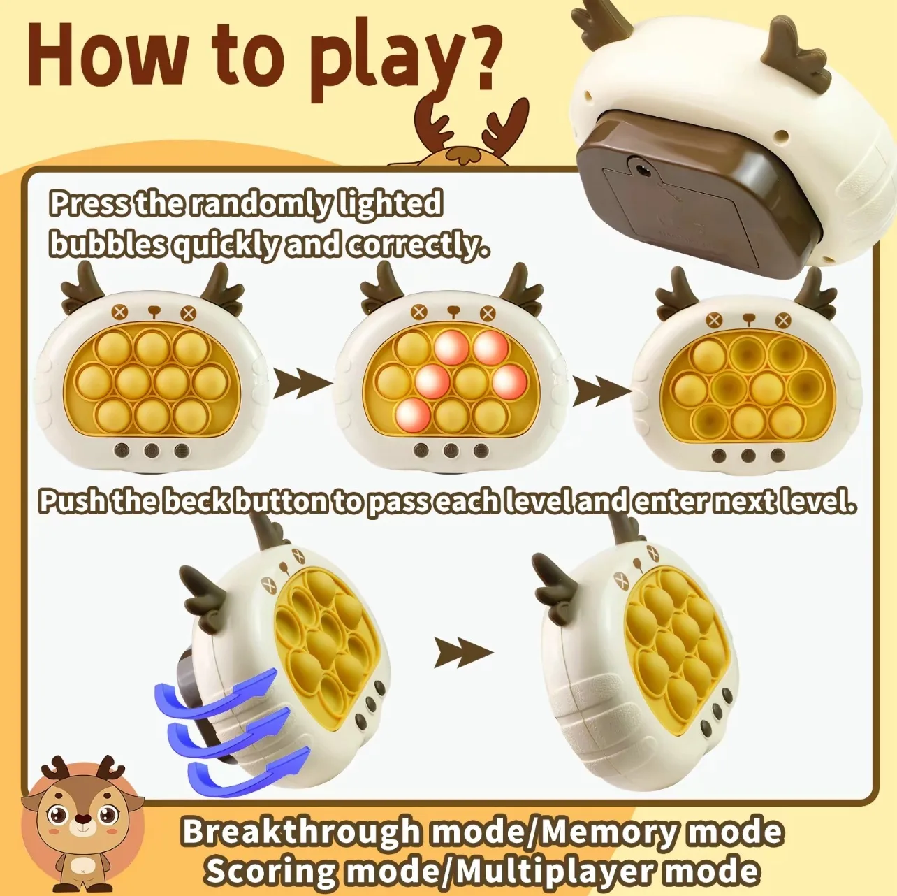 Fast Press Quick Push Game Toy for Kids - Image 3