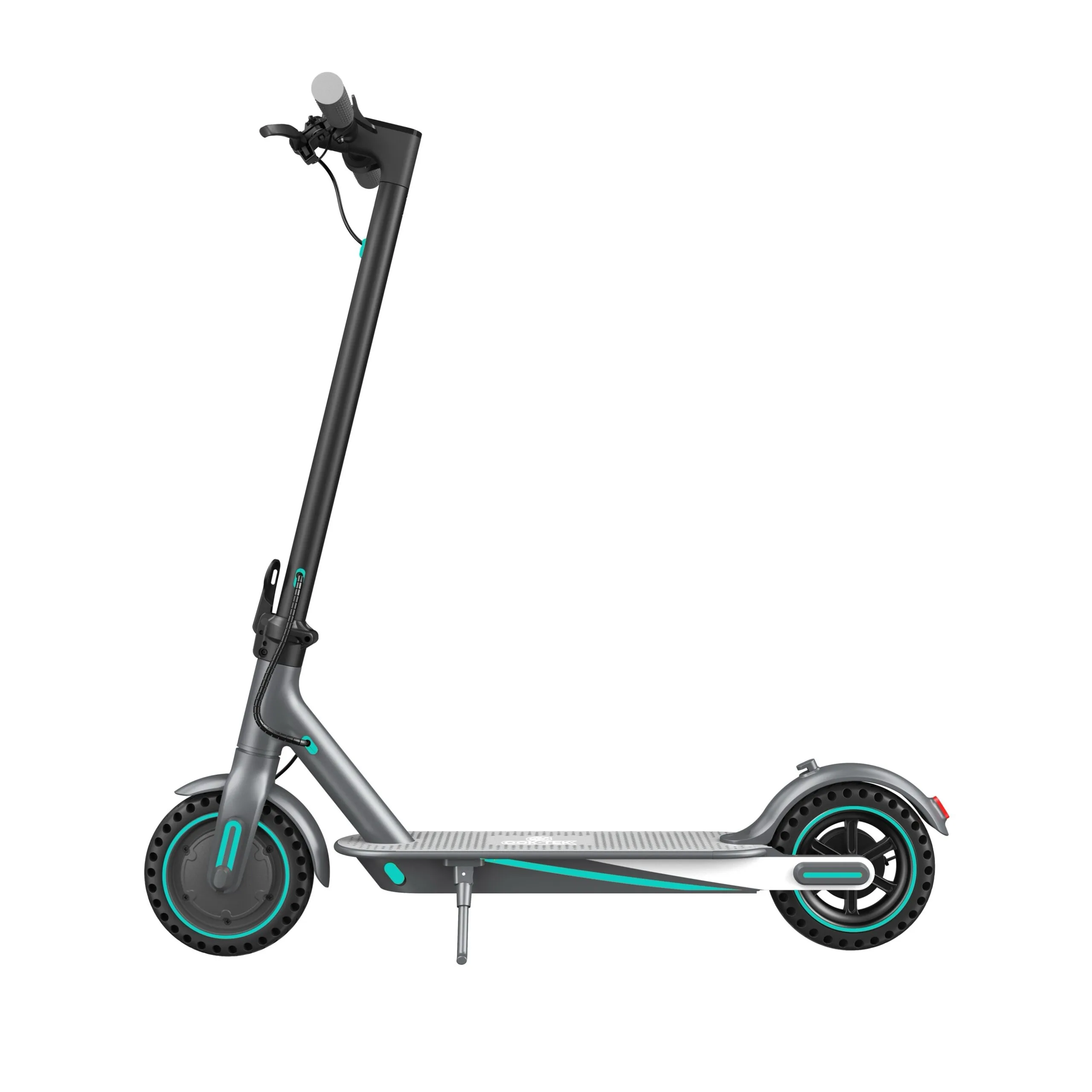 V8 Blue Electric Scooter 19 Mile Range, 25MPH Top Speed, Foldable, Drum Brake, Easy to Carry, Led Light, App Control