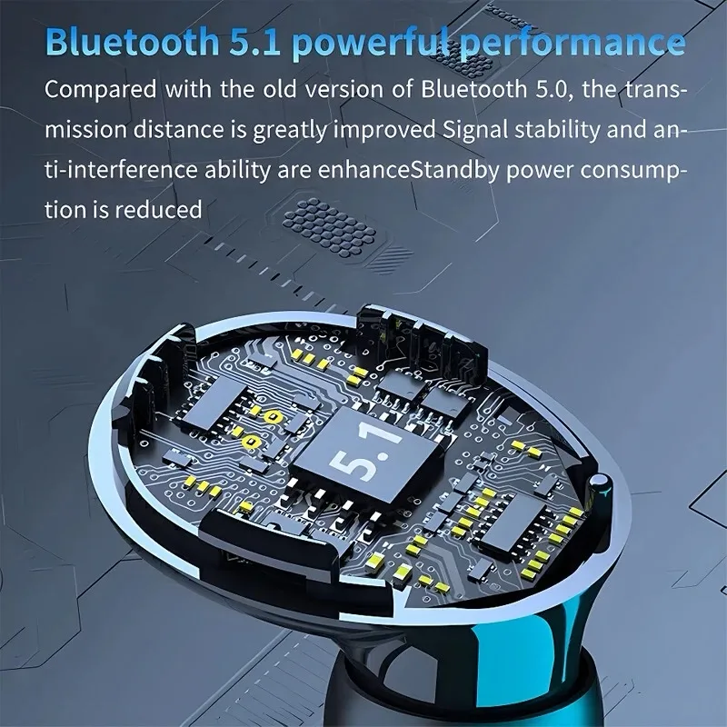 M10 TWS Wireless Earbuds, Bluetooth Headset with Box for Phone Noise Cancelling Mic Earbuds Wireless 
Bluetooth Earphones - Image 3