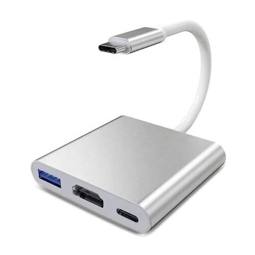 USB Type C Adapter with HDMI Output, 4K USB 3.0 Port & Charging Port Type C 100W Digital AV Multiport Adapter for MacBook Pro/Air, iPad Pro, Silver - Image 8