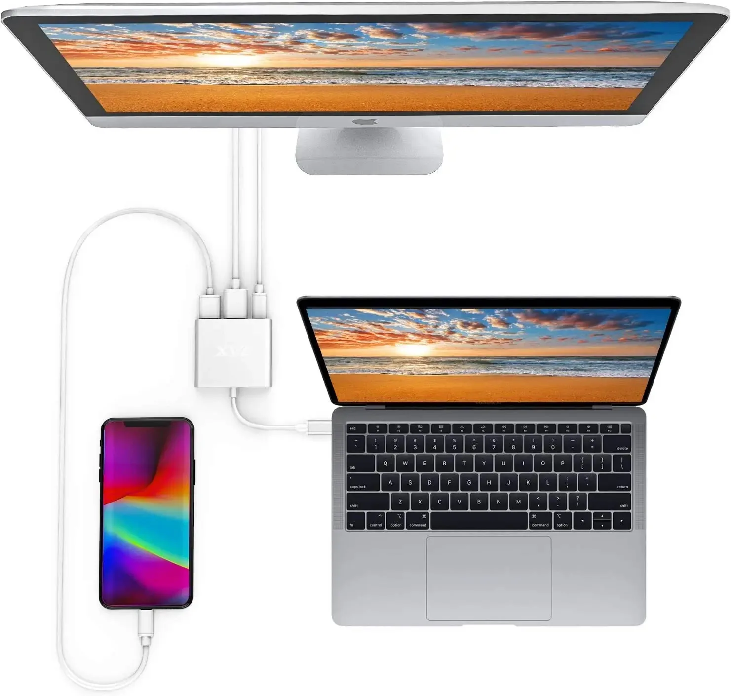 USB Type C Adapter with HDMI Output, 4K USB 3.0 Port & Charging Port Type C 100W Digital AV Multiport Adapter for MacBook Pro/Air, iPad Pro, Silver - Image 5
