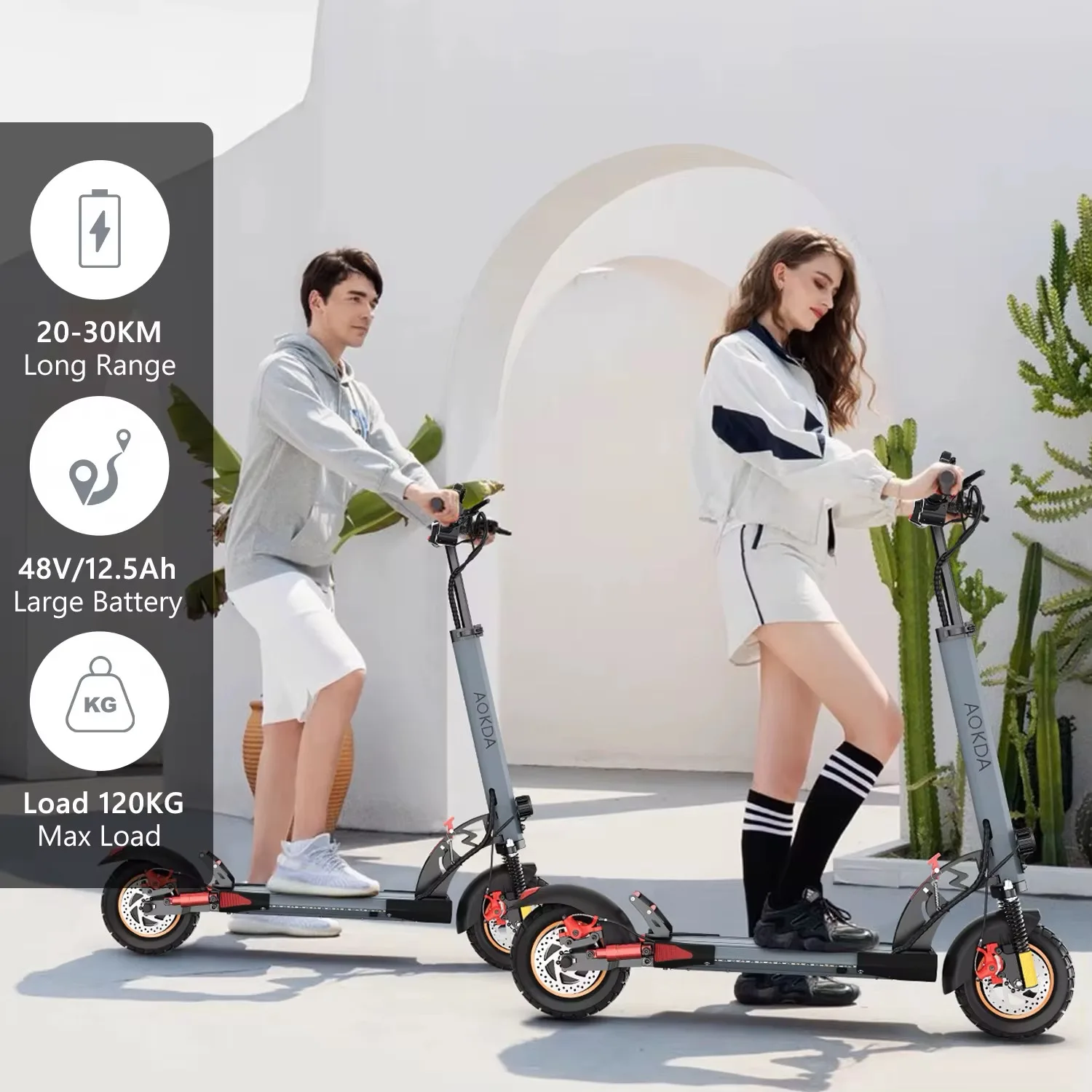 AOKDA A1 Folding Electric Scooter – Powerful, Portable - Image 4