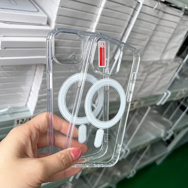 iPhone 16 Magsafe Magnetic Clear Hard TPU Case - Shockproof Cover for iPhone 16, 16 Plus, 16 Pro, 16 Pro Max - Image 9