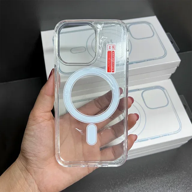 iPhone 16 Magsafe Magnetic Clear Hard TPU Case - Shockproof Cover for iPhone 16, 16 Plus, 16 Pro, 16 Pro Max - Image 7