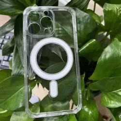 iPhone 16 Magsafe Magnetic Clear Hard TPU Case - Shockproof Cover for iPhone 16, 16 Plus, 16 Pro, 16 Pro Max