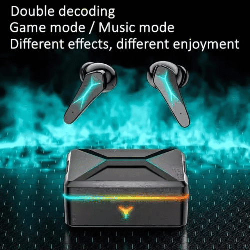X7 Wireless In-Ear Design Bluetooth - Compatible Gaming Headphones, with LED Light Charging Case - Image 2