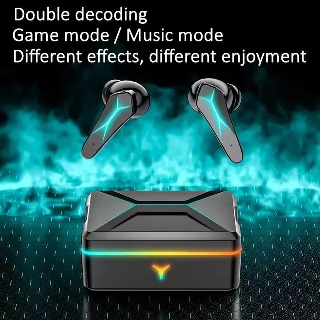 X7 Wireless In-Ear Design Bluetooth - Compatible Gaming Headphones, with LED Light Charging Case - Image 2