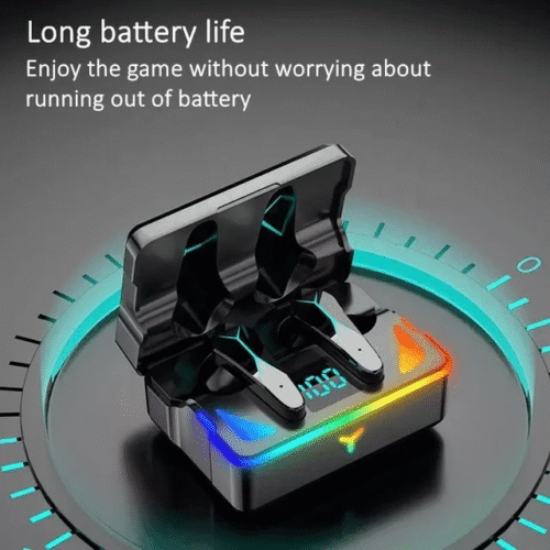 X7 Wireless In-Ear Design Bluetooth - Compatible Gaming Headphones, with LED Light Charging Case - Image 3