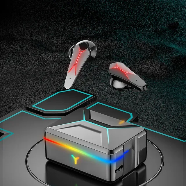 X7 Wireless In-Ear Design Bluetooth - Compatible Gaming Headphones, with LED Light Charging Case - Image 6