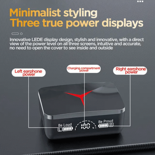 M90 Pro Portable In-ear Earbuds Design Wireless Headphones, 1 Pc Noise Cancelling Headphones - Image 4