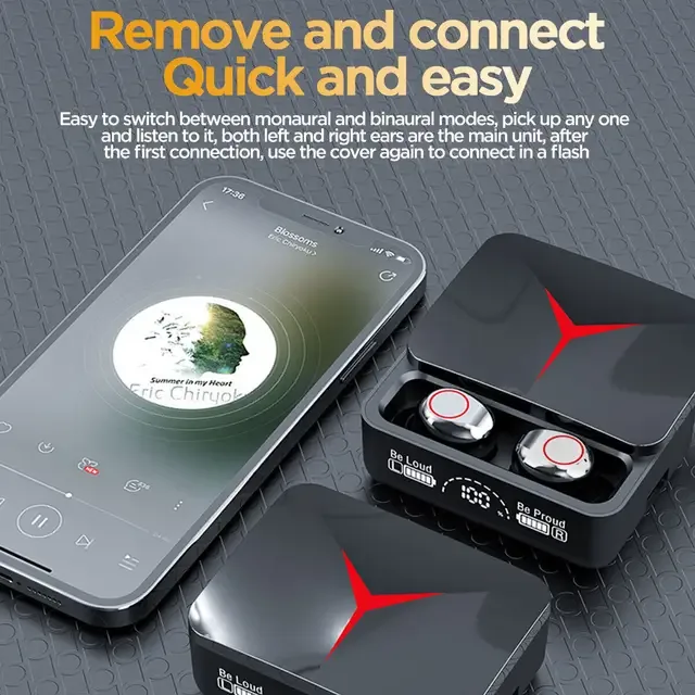 M90 Pro Portable In-ear Earbuds Design Wireless Headphones, 1 Pc Noise Cancelling Headphones - Image 6