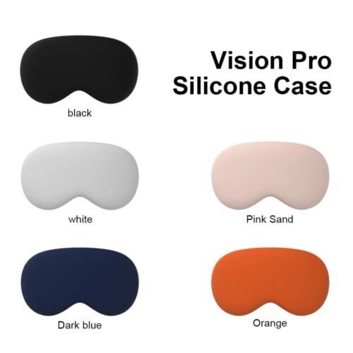 Silicone Protective Cover for Apple Vision Pro, Slim Protective Cover Shockproof Anti-Scratch Dustproof Transparent for Vision Pro VR Headset Accessories Protection Durable