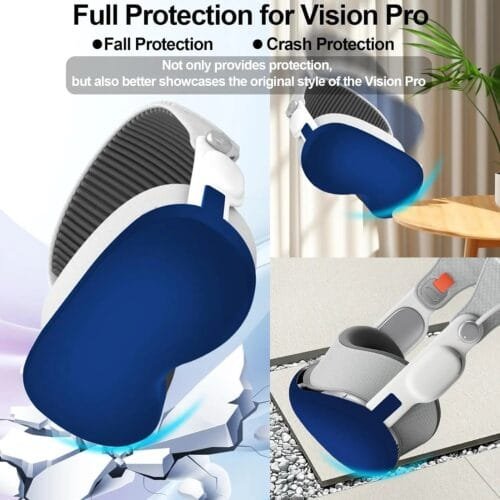 Silicone Protective Cover for Apple Vision Pro, Slim Protective Cover Shockproof Anti-Scratch Dustproof Transparent for Vision Pro VR Headset Accessories Protection Durable - Image 6