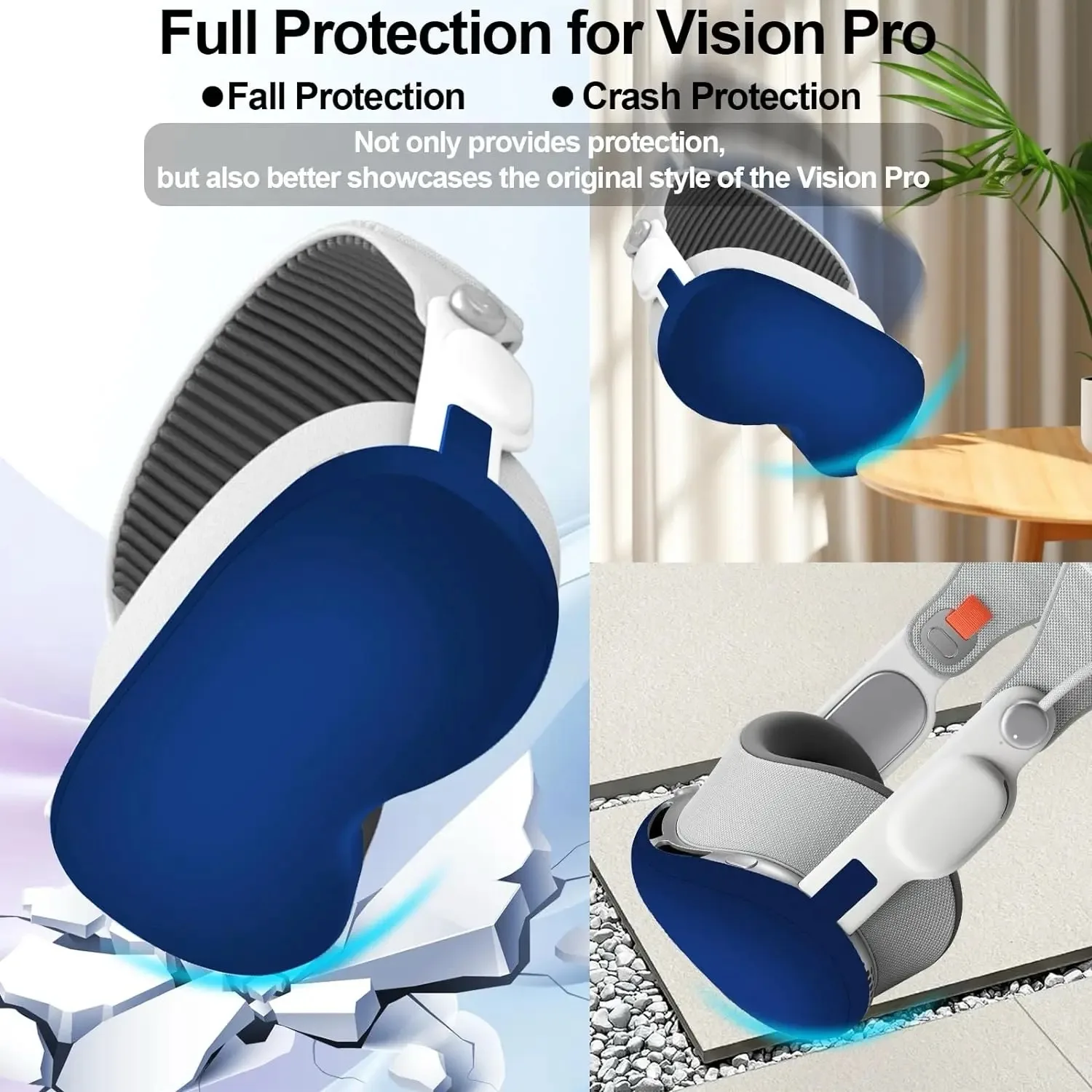 Silicone Protective Cover for Apple Vision Pro, Slim Protective Cover Shockproof Anti-Scratch Dustproof Transparent for Vision Pro VR Headset Accessories Protection Durable - Image 6