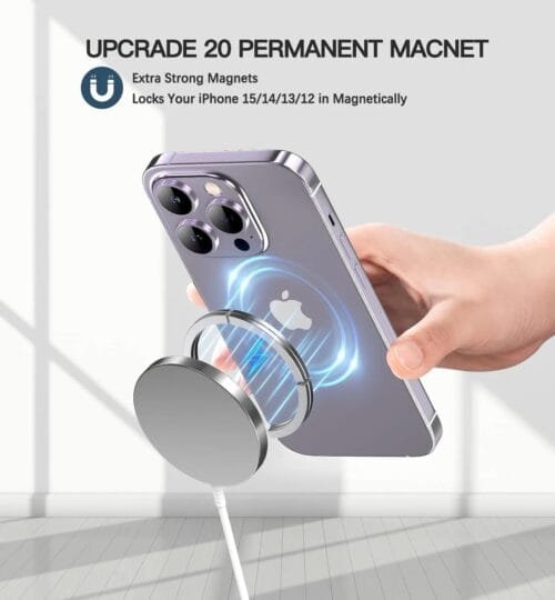 Magnetic MagSafe Wireless Charger 15W for iPhone 15/14/13/12 Series - Wireless Charging Device Compatible with Smartphones and Cellphones - Image 5