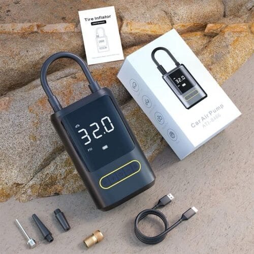 Portable Wireless Car Tire Inflator with Digital Pressure Gauge and Auto Shutoff - Rechargeable - Image 6