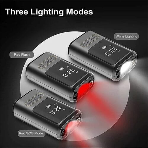 Portable Wireless Car Tire Inflator with Digital Pressure Gauge and Auto Shutoff - Rechargeable - Image 4