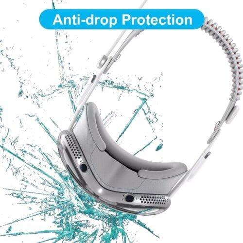 Clear TPU Cover for Apple Vision Pro, Slim Screen Protective Cover Shockproof Anti-Scratch Dustproof Transparent for Vision Pro VR Headset - Image 6