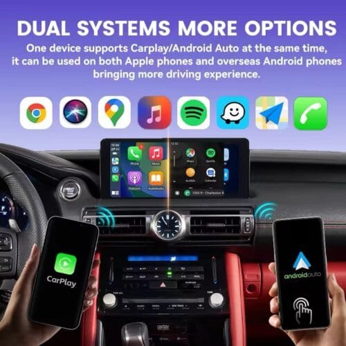 2-in-1 Wireless CarPlay & Android Auto Adapter – Converts Wired to Wireless | For Factory Wired CarPlay Cars (2017+) – Purple Edition - Image 2